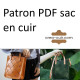 patron PDF sac cuir