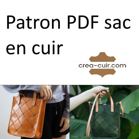 patron PDF sac cuir