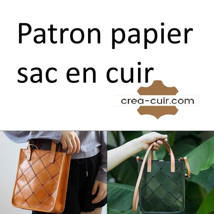 patron PDF sac cuir