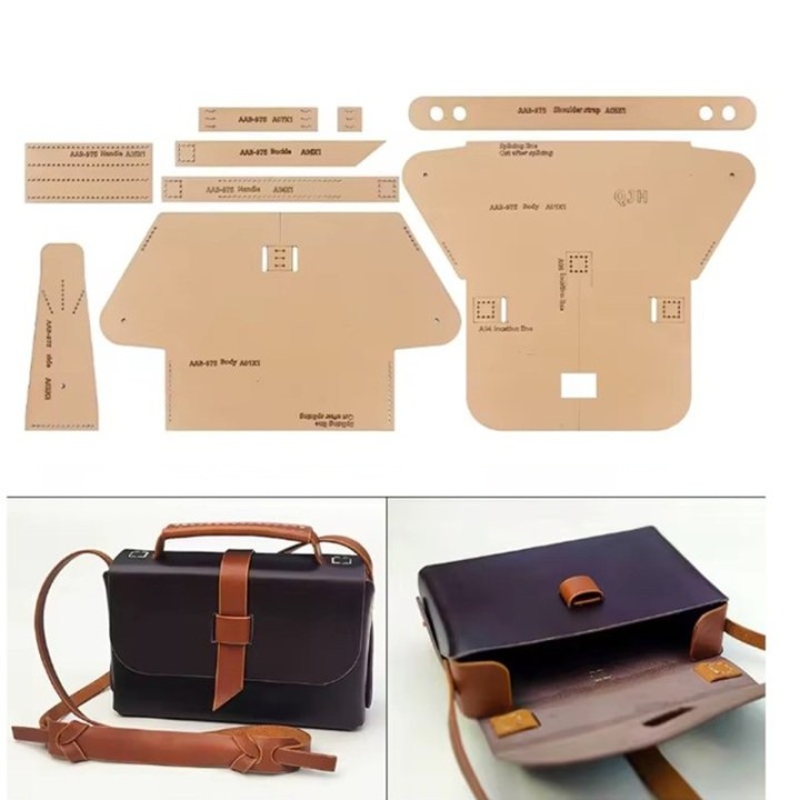 Patron cartable cuir