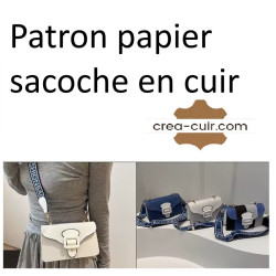 Patron sac à main cuir carton kraft