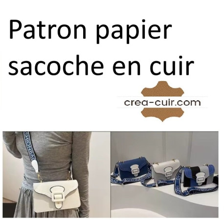 Patron sac à main cuir carton kraft