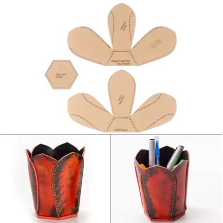 Patron etui trousse stylo cuir