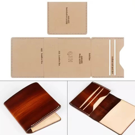 Patron porte carte en cuir