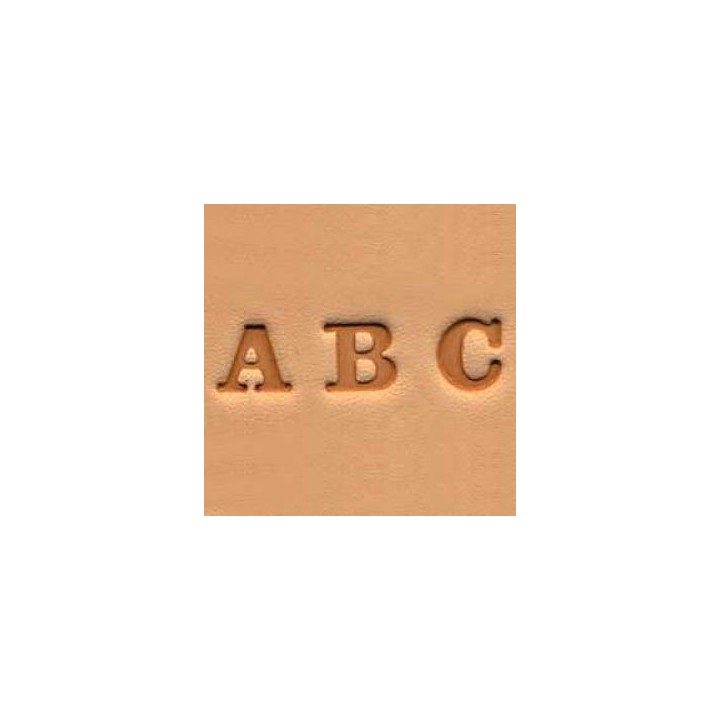 Matoirs cuir lettres alphabet 6 mm