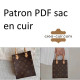 Patron PDF sac cuir