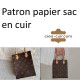 Patron papier sac cuir