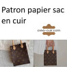 Patron papier sac cuir