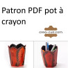Patron PDF pot à crayon