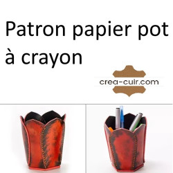 Patron etui trousse stylo cuir