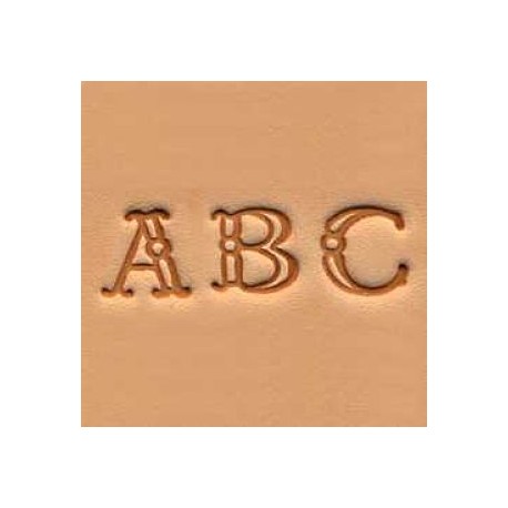 Matoirs cuir lettres alphabet 9 mm