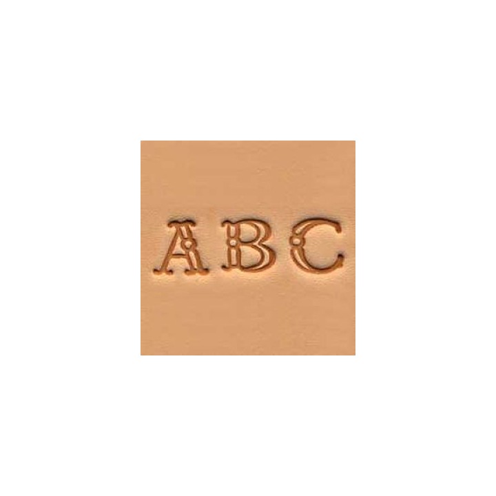 Matoirs cuir lettres alphabet 9 mm