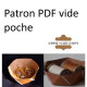 Patron vide poche en cuir
