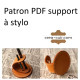 Patron porte stylo cuir