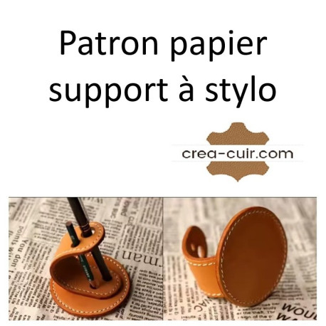 Patron porte stylo cuir