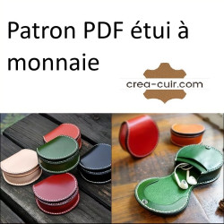 Patron étui monnaie en cuir