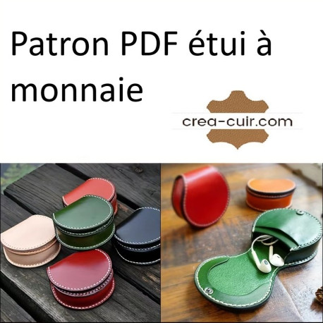 Patron étui monnaie en cuir