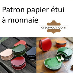 Patron étui monnaie en cuir