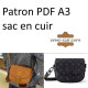 Patron PDF sac cuir femme