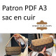 Patron sac cuir femme