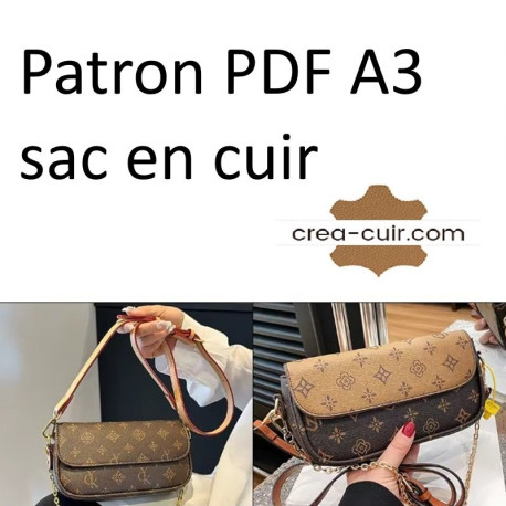 Patron sac cuir femme