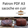 Patron PDF A3 sacoche en cuir