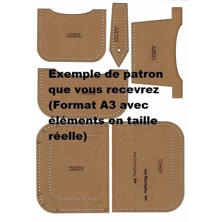 patron PDF maroquinerie sellerie