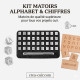 Kit matoirs cuir lettres alphabet chiffre 6 mm