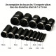 Lot d'emportes pièces ronds pour le cuir