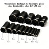 Lot d'emportes pièces ronds pour le cuir