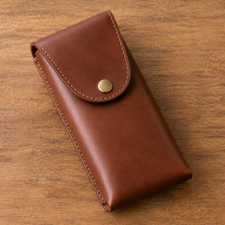 Etui à lunettes en cuir