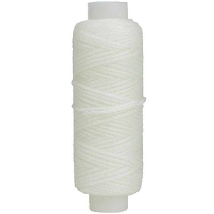 Fil ciré blanc 22 m