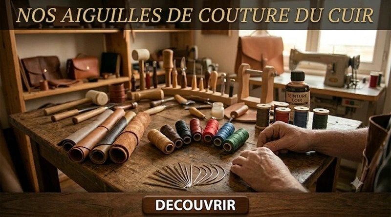 Vente aiguilles pour couture du cuir