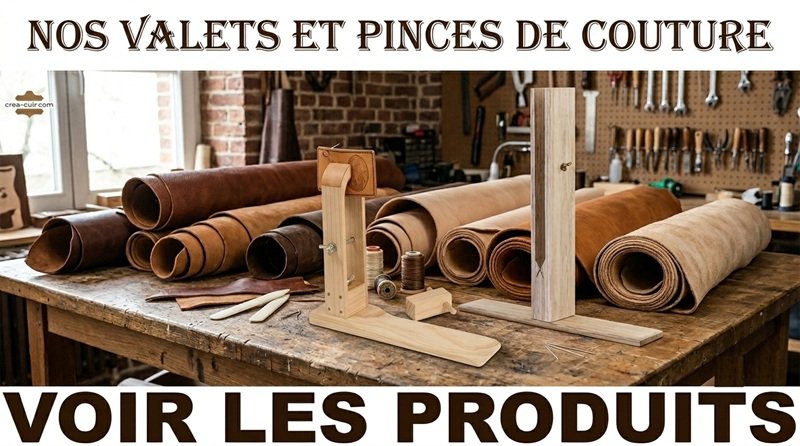 Valet de couture bois avec mâchoires réglables