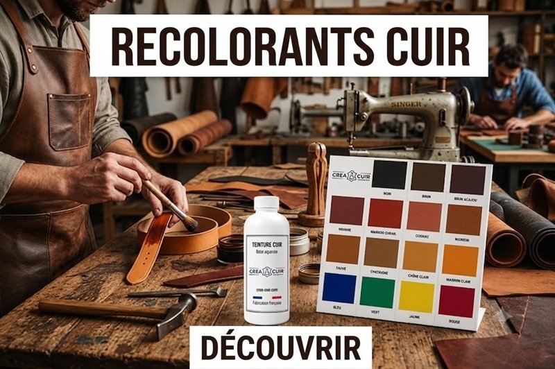 Teinture recolorante pour cuir