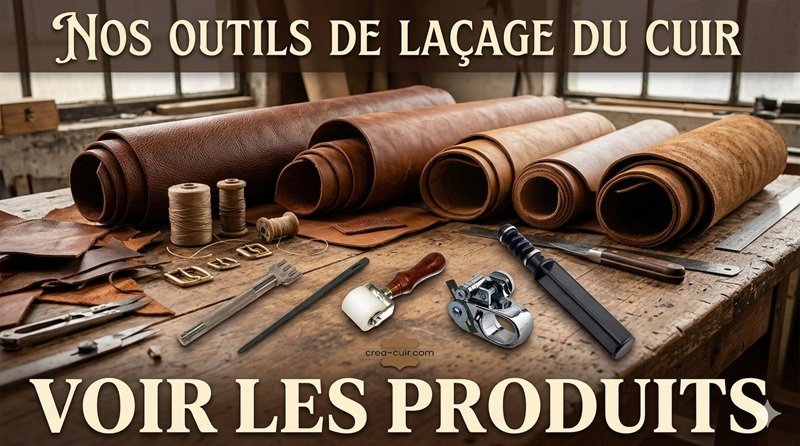 Outils pour faire des lacets de cuir