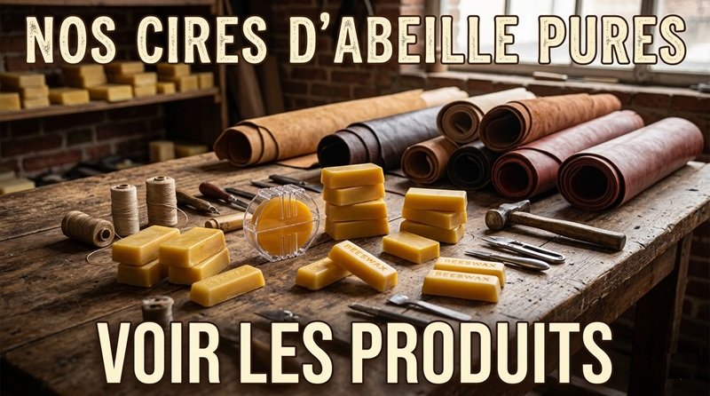 Cire d'abeille pure pour cuir