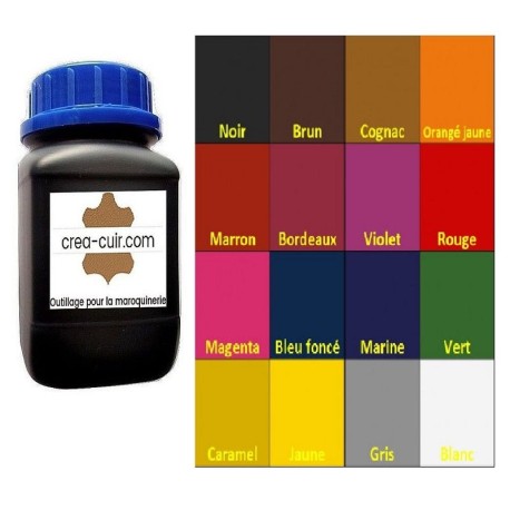 Teinture pour cuir bidon 1L cuir tannage végétal