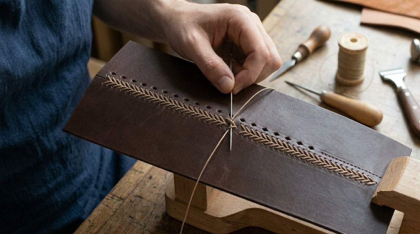 Le point de Hongrie en maroquinerie : L’excellence de la couture du cuir.