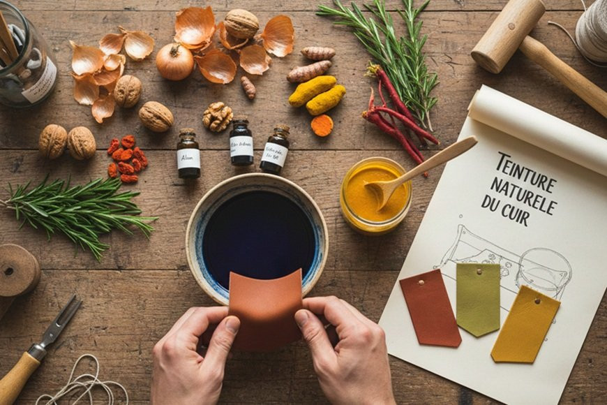 Teinture naturelle du cuir : Le guide complet des pigments végétaux pour réaliser votre teinture cuir