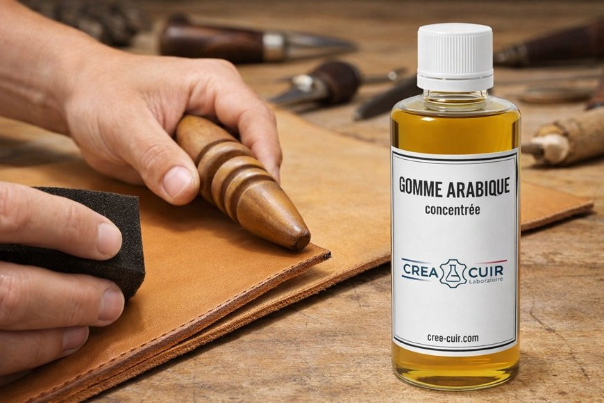 La gomme arabique : L'art de la finition des tranches en maroquinerie et sellerie