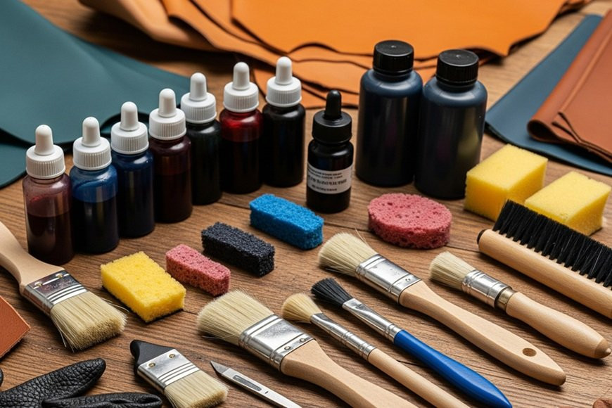 Les outils de teinture du cuir